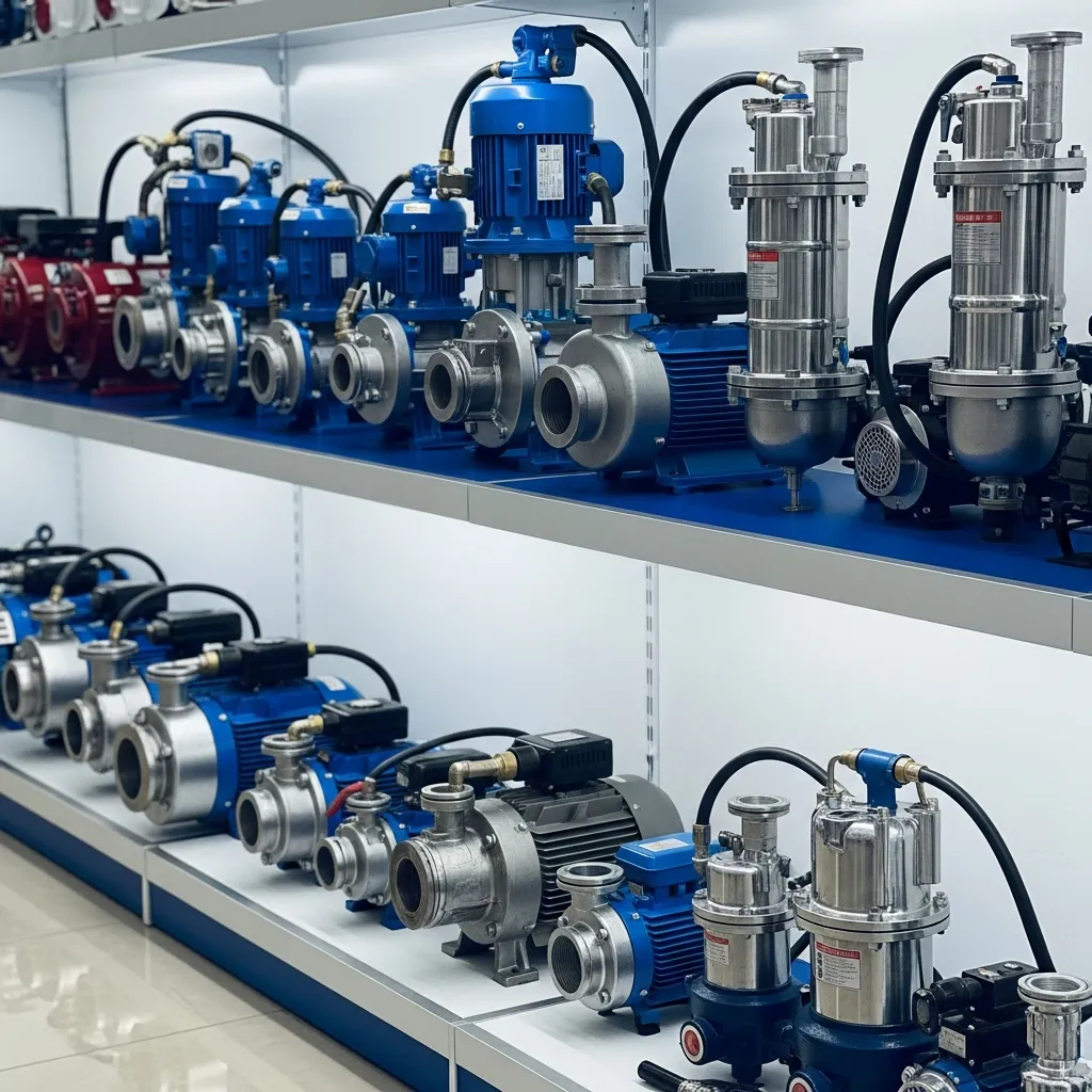 Các mẫu máy bơm nước đẩy cao, tăng áp và bơm chìm thực tế tại đại lý Đà Nẵng.